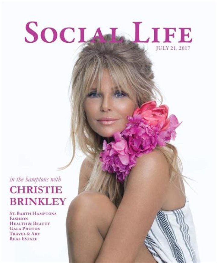 Christie Brinkley Social Life magazine