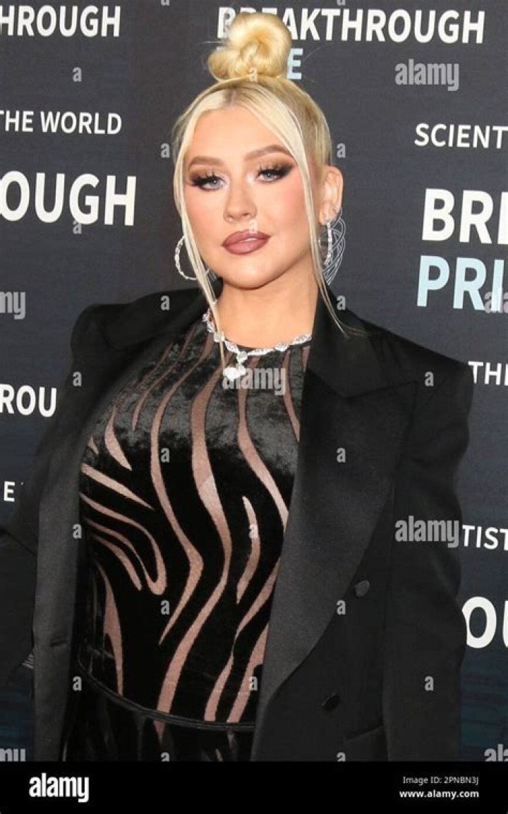 Christina Aguilera at the 9th Breakthrough Prize Ceremony
