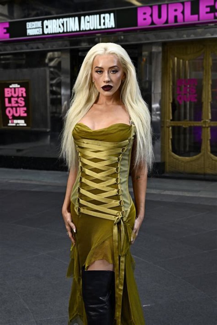 Christina Aguilera wears custom made Atelier Guarin