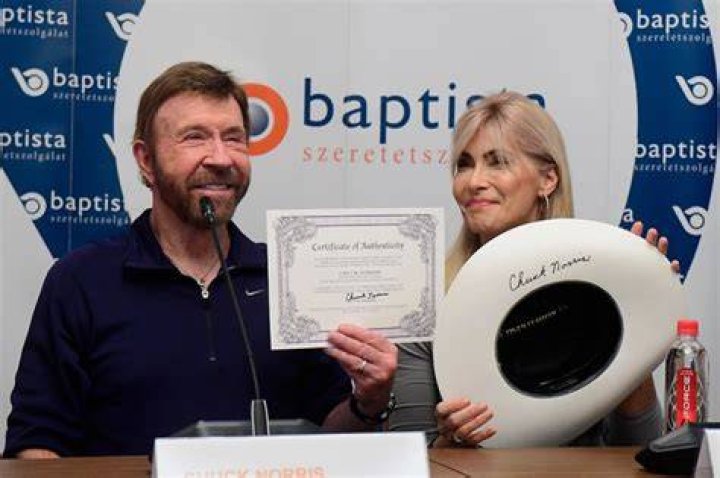 Chuck Norris campaings for 15th Shoe Box fundraising, Budapest, Hungary &ndash; 26 Nov 2018