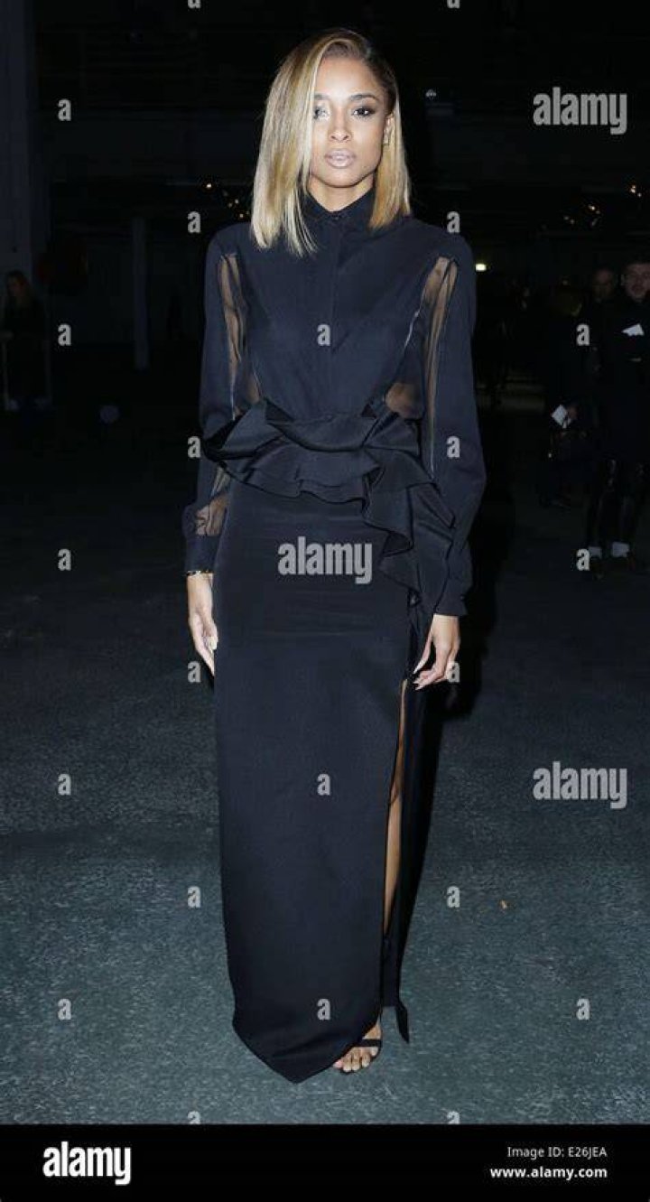 Ciara Givenchy show, Front Row, Autumn Winter 2016, Paris Fashion Week, France - 06 Mar 2016