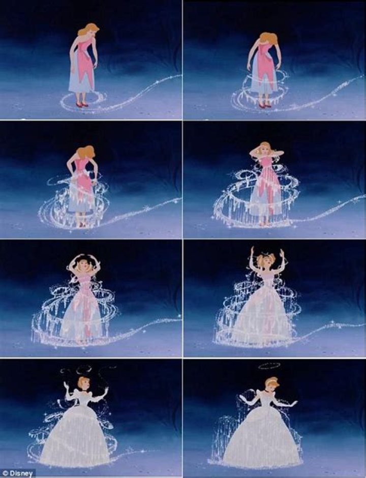 Cinderella Transforms Into One OF Her Gowns For The Ball