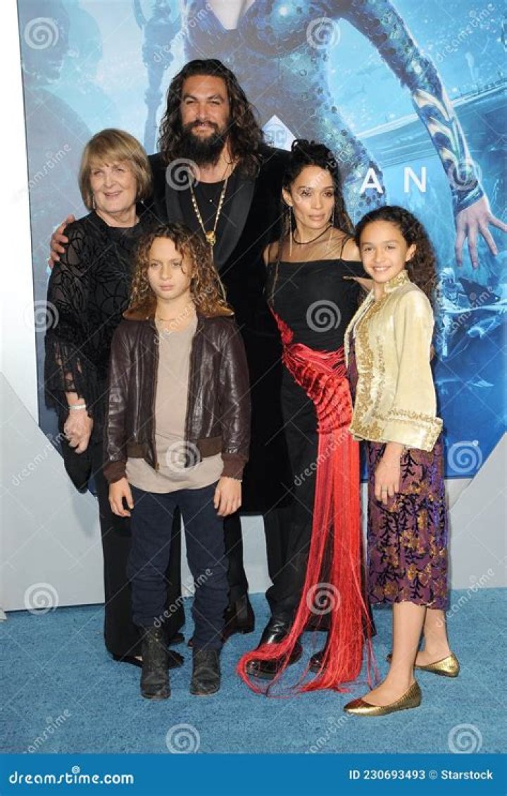 Coni Momoa, Jason Momoa, Nakoa-Wolf Manakauapo Namakaeha Momoa, Lisa Bonet, Lola Iolani Momoa. Coni Momoa, from left, Nakoa-Wolf Manakauapo Namakaeha Momoa, Jason Momoa, Lisa Bonet, and Lola Iolani Momoa arrive at the premiere of "Aquaman" at TCL Chinese Theatre, in Los Angeles LA Premiere of "Aquaman", Los Angeles, USA - 12 Dec 2018