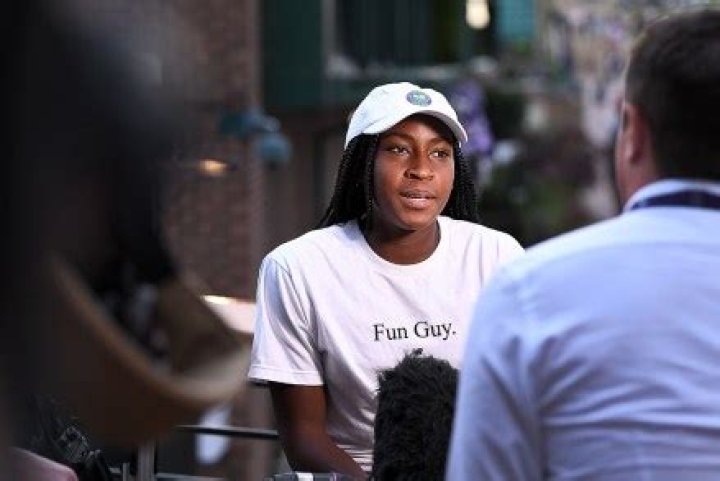 Cori Gauff pictured after her win against Venus Williams in the 2019 Wimbledon Tennis Championships. Wimbledon Tennis Championships, Day 1, The All England Lawn Tennis and Croquet Club, London, UK - 01 Jul 2019