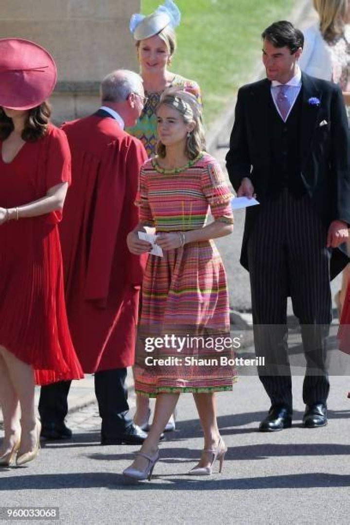 Cressida Bonas The wedding of Prince Harry and Meghan Markle, Pre-Ceremony, Windsor, Berkshire, UK - 19 May 2018 WEARING EPONINE