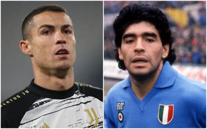 Cristiano Ronaldo and Diego Maradona