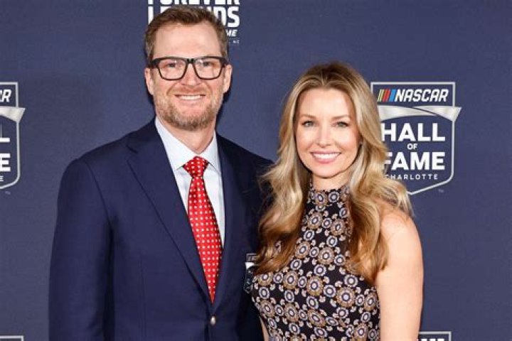 Dale Earnhardt Jr. and Amy Reimann arrive at the NASCAR Cup Series Awards, in Nashville, Tenn NASCAR Auto Racing, Nashville, USA - 05 Dec 2019