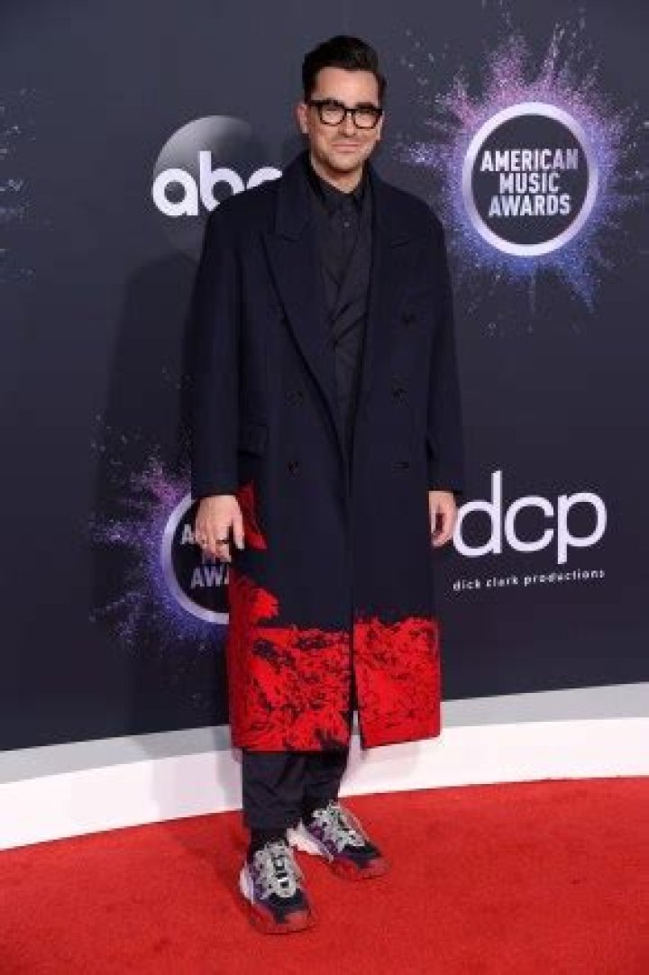 Daniel Levy 47th Annual American Music Awards, Arrivals, Microsoft Theater, Los Angeles, USA - 24 Nov 2019 Wearing Valentino same outfit as catwalk model *10056716ab