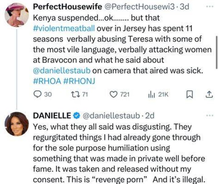 Danielle Staub: ‘RHONJ’ Star Reportedly Called Out For Having Wild Sex Romp At Teresa & Melissa’s Restaurant