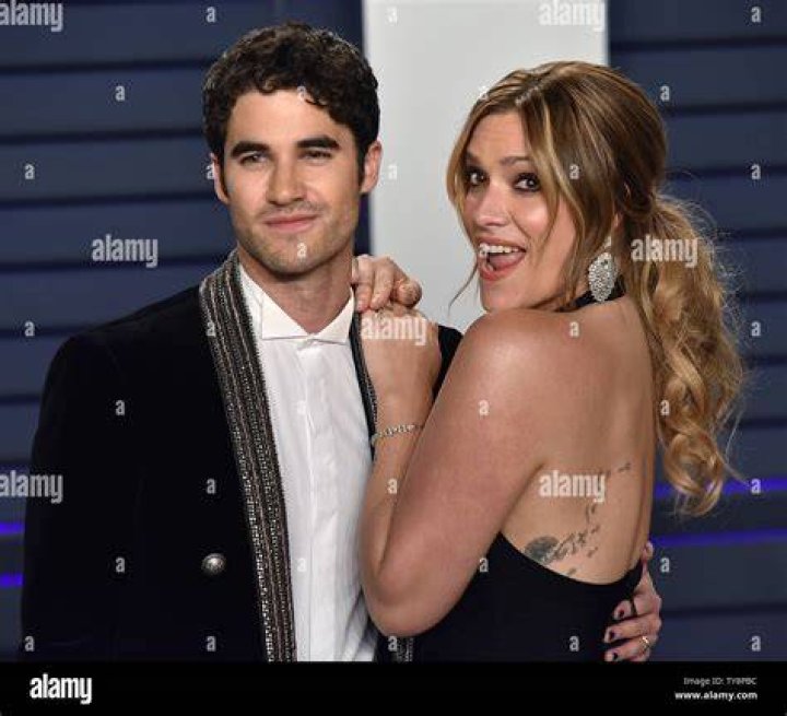 Darren Criss (L) and Mia Swier arrive for the Vanity Fair Oscar Party at the Wallis Annenberg Center for the Performing Arts in Beverly Hills, California on February 24, 2019.Academy Awards 2019, Beverly Hills, California, United States - 25 Feb 2019