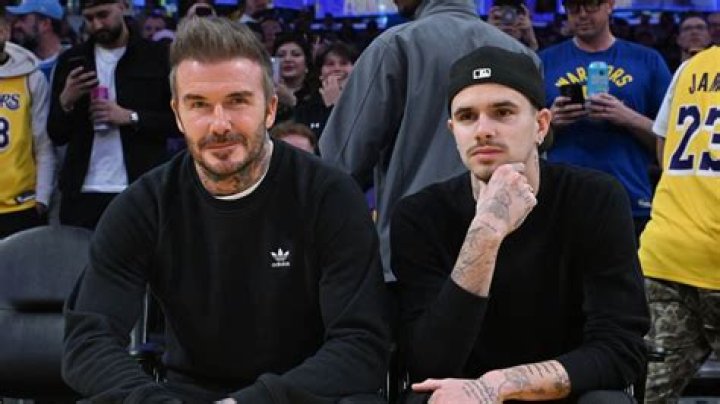 David Beckham And His Son Brooklyn