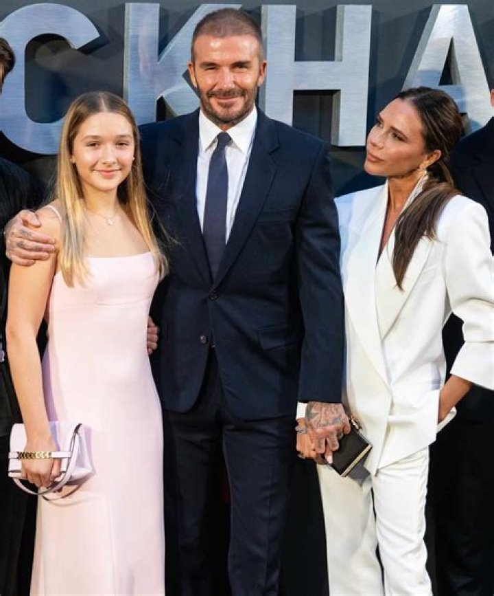 David Beckham, Harper Beckham The Beckhams out and about, New York, America - 14 Feb 2016 The Beckhams out for dinner at Balthazar in New York City