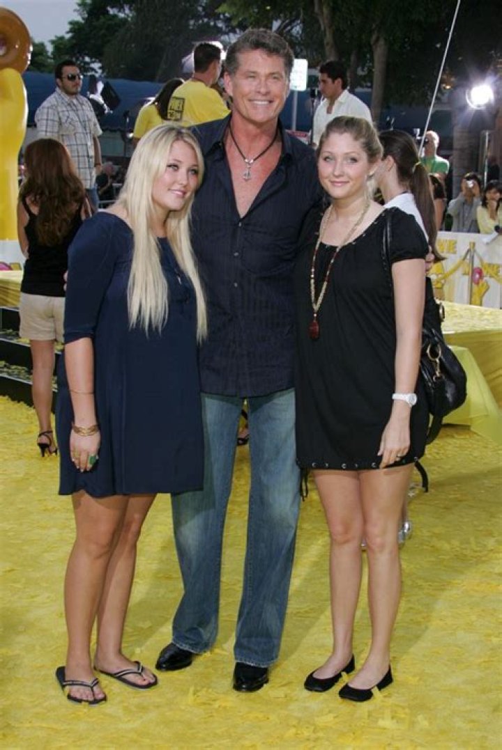 David Hasselhoff With Daughters Hayley & Taylor