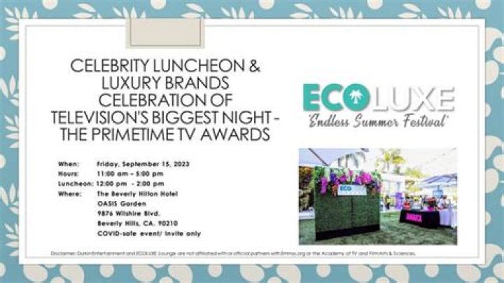 Debbie&nbsp;Durkin&rsquo;s ECOLUXE &lsquo;Endless Summer&rsquo; Pre-Emmys Luxury Experience