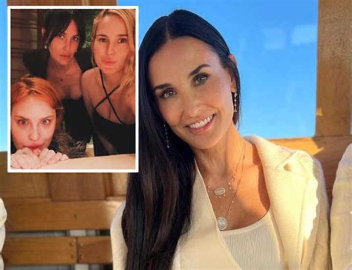 Demi Moore, 58, & Her 3 Daughters Rock Matching One-Piece Swimsuits For New Campaign