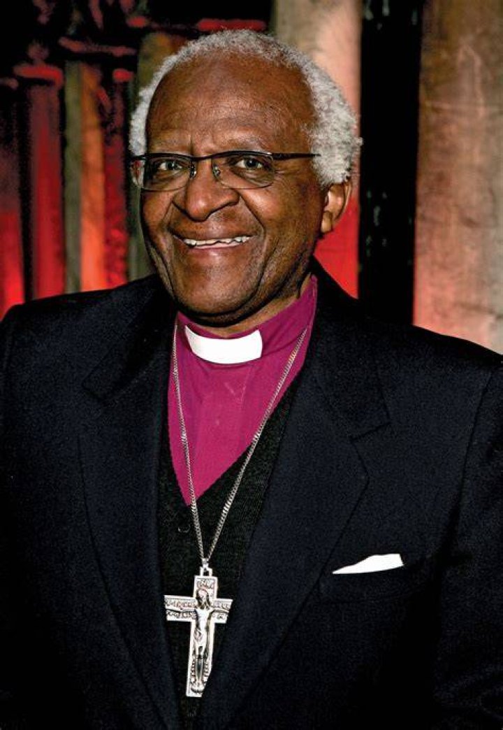 Desmond Tutu Arrives At South Africa World Economic Forum