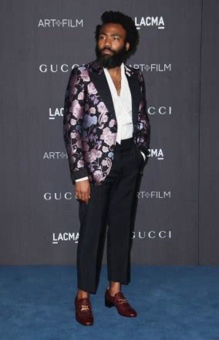 Donald Glover LACMA Art and Film Gala, Arrivals, Los Angeles, USA - 02 Nov 2019 Wearing Gucci