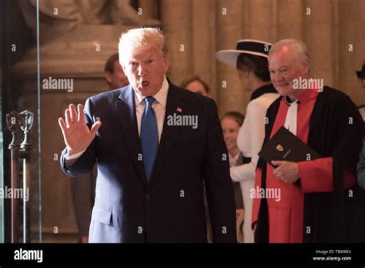 Donald Trump in Westminster Abbey US President Donald Trump state visit to London, UK - 03 Jun 2019