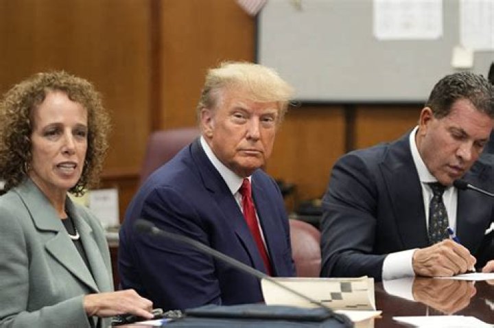 Donald Trump is Arraigned at the Manhattan Criminal Courthouse, New York, New York, USA &ndash; 04 Apr 2023