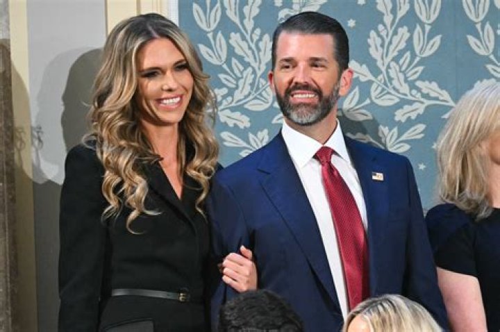 Donald Trump Jr., and his girlfriend Kimberly Guilfoyle, and Ivanka Trump listen as President Donald Trump speaks during a campaign rally for Sen. Kelly Loeffler, R-Ga., and David Perdue at Dalton Regional Airport, in Dalton, GaTrump, Dalton, United States - 04 Jan 2021