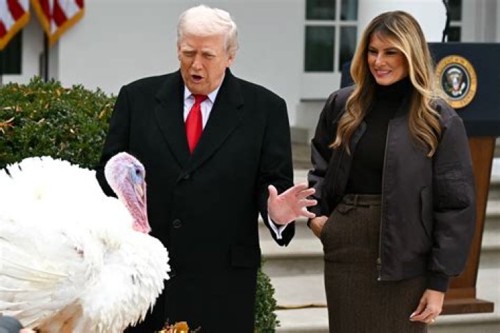 Donald Trump Pardoning A Turkey