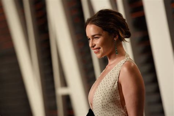 Emilia Clarke Vanity Fair Oscar Party, Los Angeles, America - 28 Feb 2016