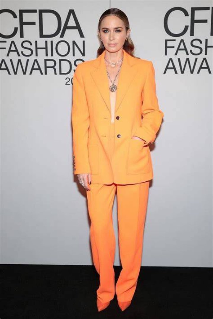 Emily Blunt CFDA Fashion Awards, Arrivals, New York, USA - 10 Nov 2021