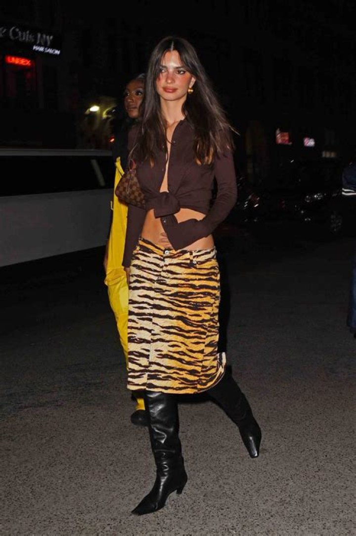 Emily Ratajkowski Rocks Tiny Animal Print Bikini From Her Upcoming Swimwear Launch