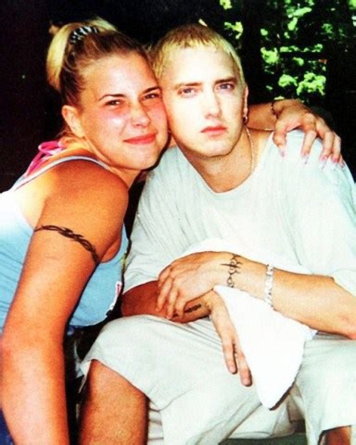 EMINEM FILES FOR DIVORCERap star EMINEM filed for his second divorce from KIMBERLY MATHERS this morning(05APR06) - after just 82 days of marriage. Eminem, real name MARSHALL BRUCE MATHERS III, filed the paperwork in MacombCounty, Michigan. Through his attorney, the 8 MILE star has asked that his privacy berespected, and stated his focus and primary concern is the couple'sten-year-old daughter HAILIE. The pair wed for the second time in January (06), in a suburb of theirhometown of Detroit, Michigan. Eminem and Kim initially married in 1999 and divorced in 2001, following anasty custody battle over their daughter. (SS/ET/JB) Eminem before he was famous with his wife KimCredit:WENN Newscom/(Mega Agency TagID: wennphotos254009.jpg) [Photo via Mega Agency]