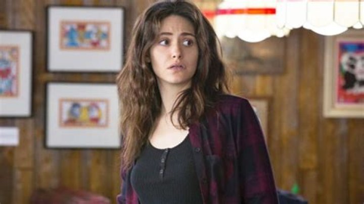 Emmy Rossum looks surprised