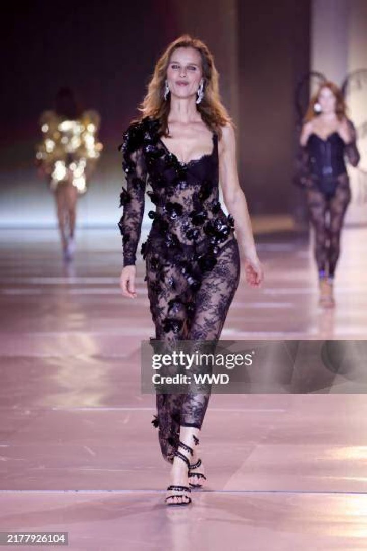 Eva Herzigova on the runway