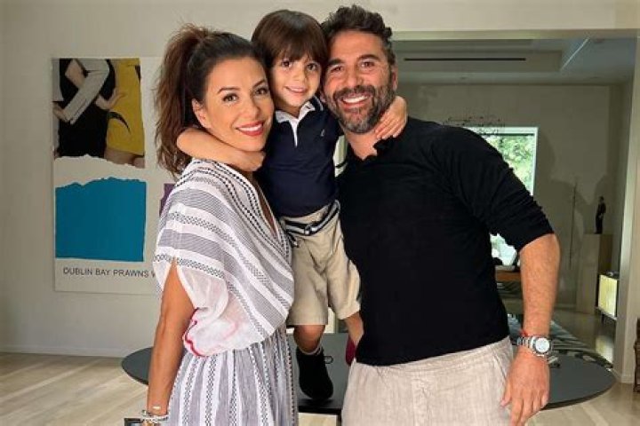 Eva Longoria & Jose Baston’s Son Santiago, 1, Looks Adorable In A T-Shirt With Their Photo On It