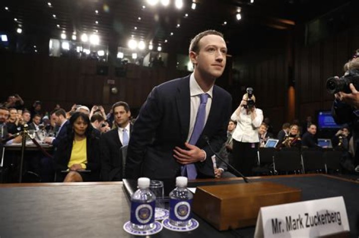 Facebook CEO Mark Zuckerberg arrives for a House Financial Services Committee hearing on Capitol Hill in Washington, on Facebook's impact on the financial services and housing sectors Congress Facebook Zuckerberg, Washington, USA - 23 Oct 2019