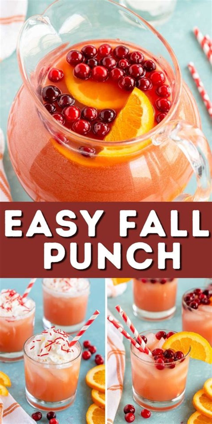 Fall Punch courtesy of Sparkling Ice