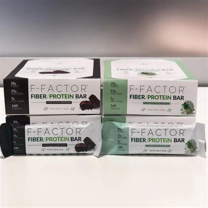F-Factor Fiber/Protein Bar &ndash; Blueberry, $34.99 box of 12, ffactor.com