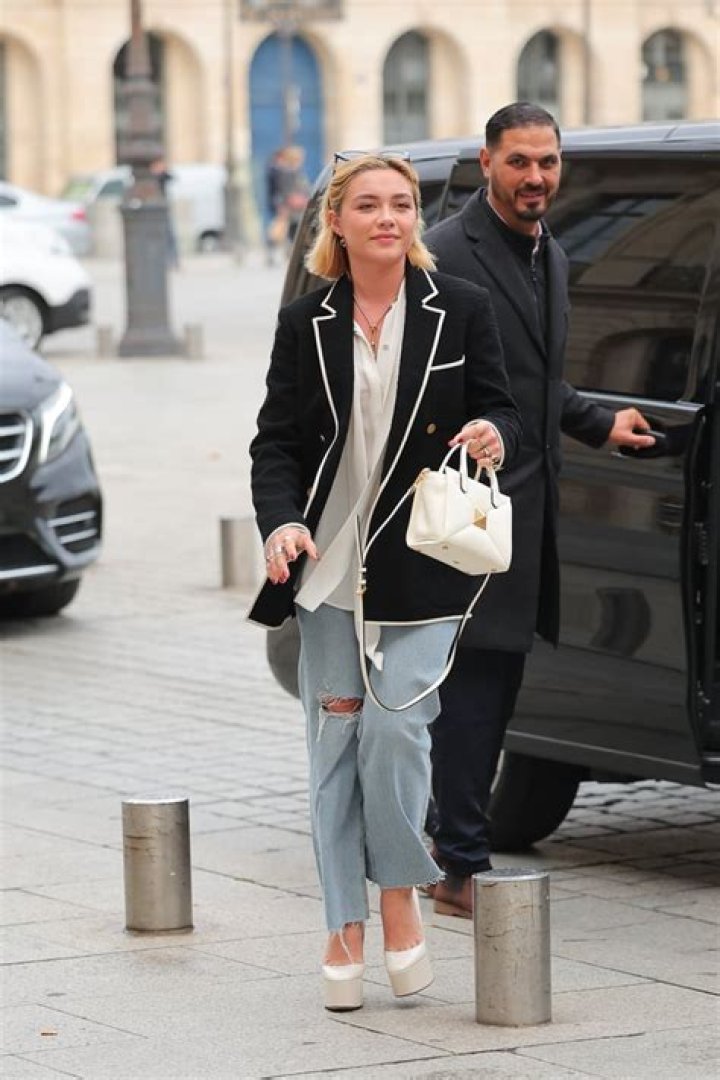 Florence Pugh at Paris Fashion Week