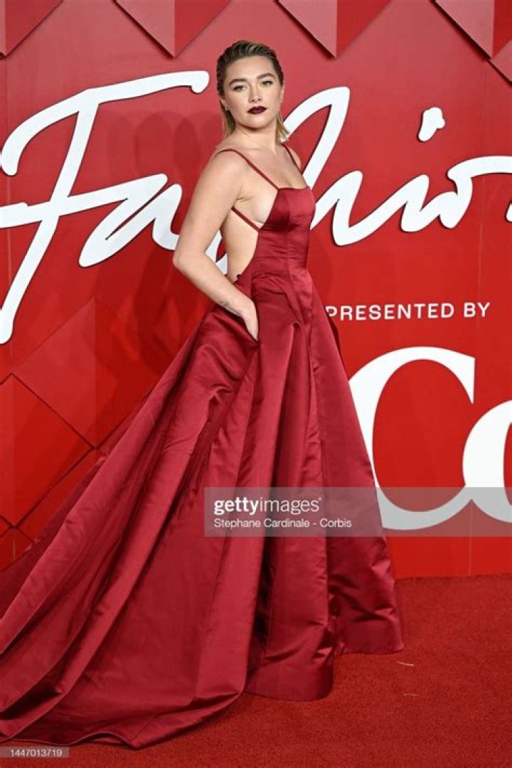 Florence Pugh at the Fashion Awards 2022