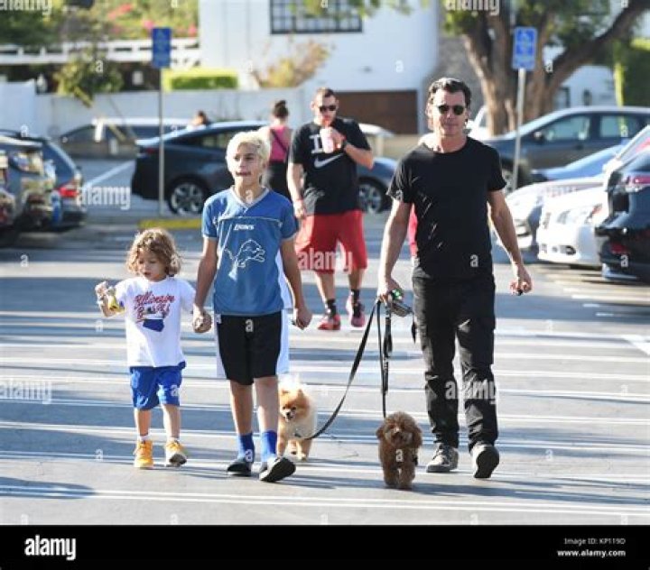 Gavin Rossdale out and about with son Zuma