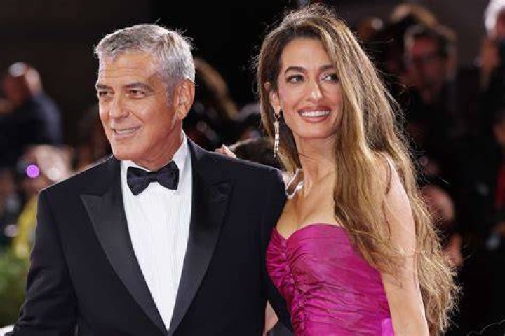 George and Amal Clooney at &lsquo;The Tender Bar&rsquo; premiere