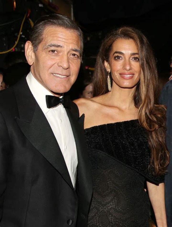 George Clooney and Amal Clooney'Jimmy Kimmel Live' TV Show, Los Angeles, USA - 07 May 2019Amal Wearing Oscar De La Renta