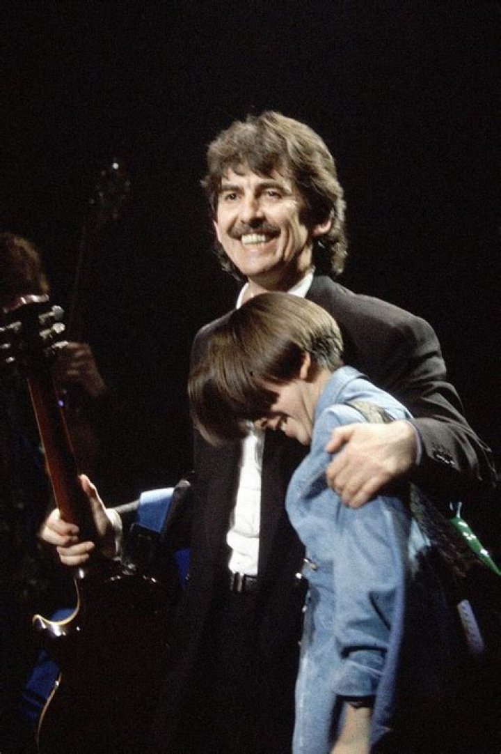 George Harrison & Son Dhani In 1990
