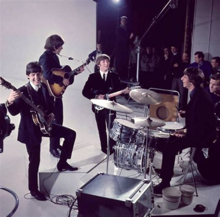 George Harrison, John Lennon, Ringo Starr, Paul McCartney in the U.S.
