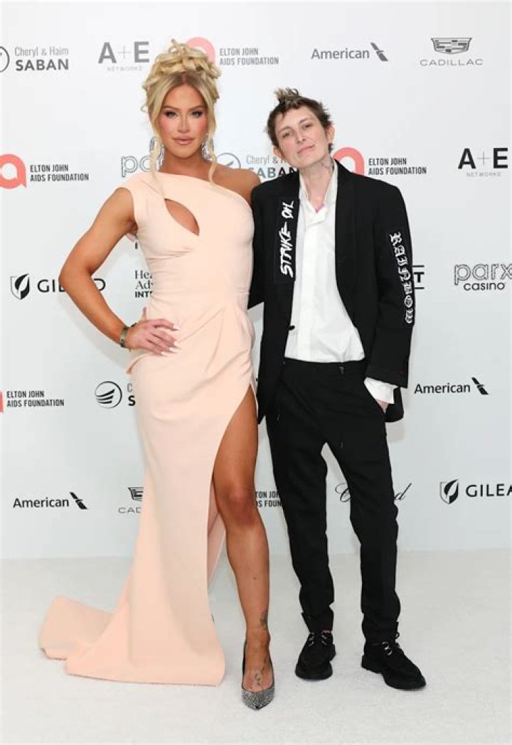 Gigi Gorgeous and fashion designer Nats Getty at the GLAAD Awards