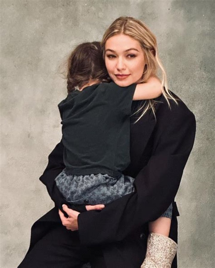 Gigi Hadid baby Khai matching pic