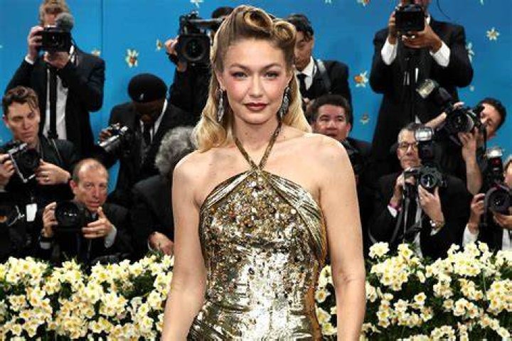 Gigi Hadid On The Moschino Runway