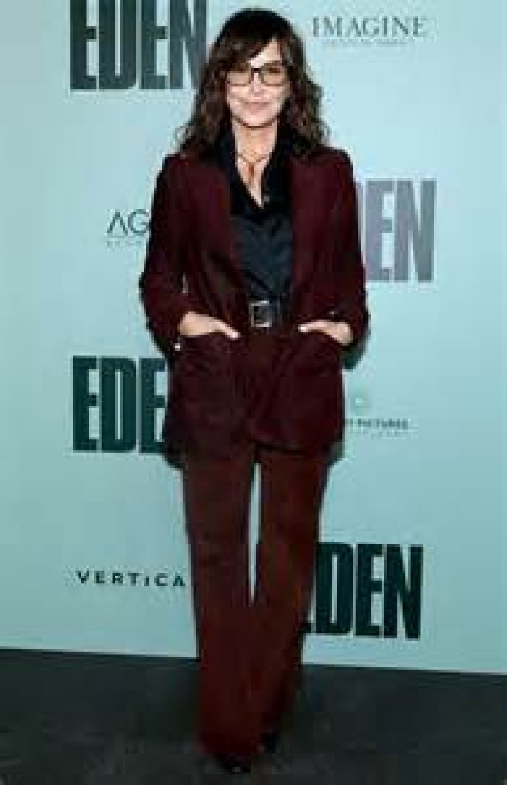 Gina Gershon Wears A Stunning Red Power Suit