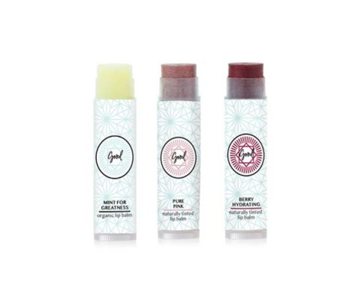 Good Behind The Glam Dye Free Organic Plumping Lip Balm, $6 each, goodbehindglam.com