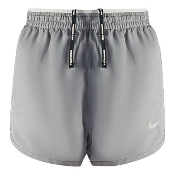 gray running shorts