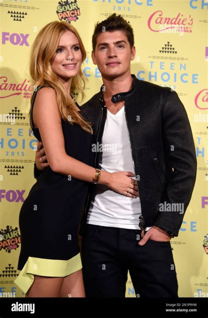Gregg Sulkin, left, and Bella Thorne attend the Just Jared Summer Party, in Los Angeles, Calif Just Jared Summer Party, Los Angeles, USA