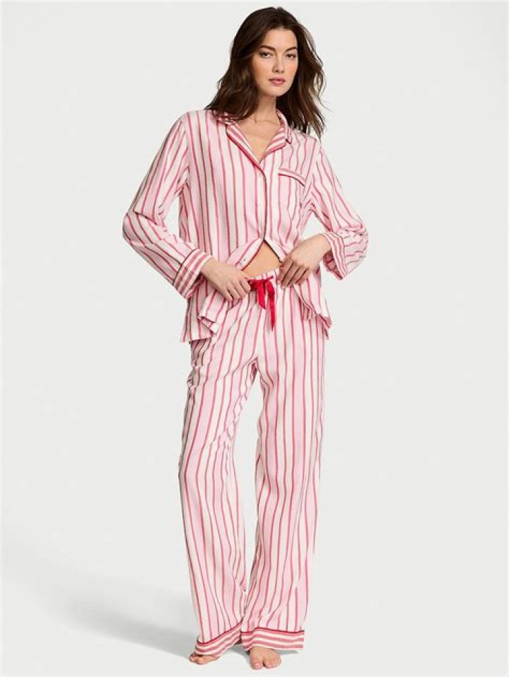 Hailey Bieber Models Barely-There Lingerie For Victoria’s Secret Candy Cane Dream Collection